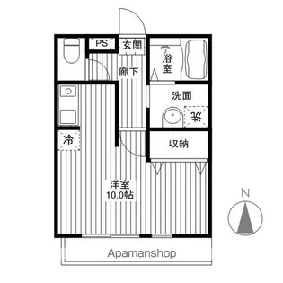 シンパティーア B【305号室】の間取り