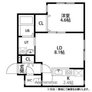 フェーラシュヴァル千歳【4階】の間取り