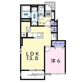 アニメート・S Ⅱ【1階】の間取り
