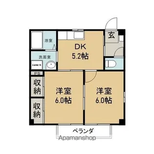 スカイメゾンⅢ【2階】の間取り