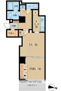 KDXレジデンス千駄木【3階】の間取り