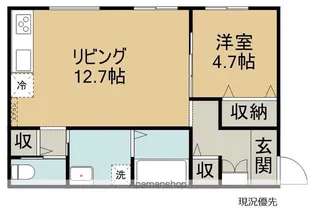 フラット【C号室】の間取り