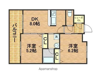 エステムプラザ本町クロス【1102号室】の間取り