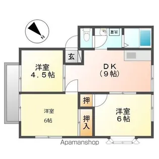 アーバンつくば40号館【2階】の間取り