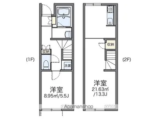レオネクストMON YASUE【107号室】の間取り