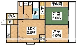 日宝ライフ下新庄【4階】の間取り