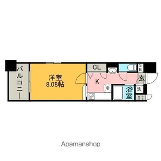 エンクレスト天神東Ⅱ【4階】の間取り