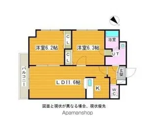 パルティーレ南郷通【10階】の間取り