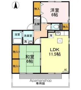 ガーデンコート B棟【1階】の間取り