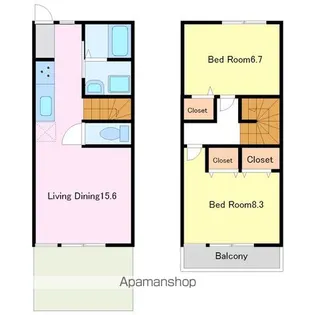 FLEUR.K【?号室号室】の間取り