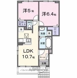セレニテ B【1階】の間取り
