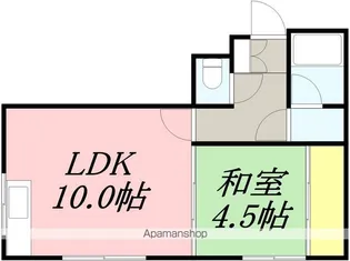 ロイヤルパーク859【102号室】の間取り