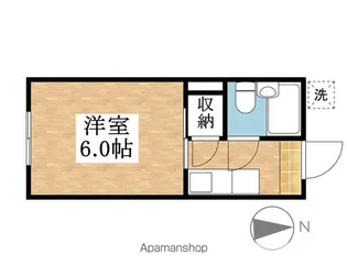 マンション宮西【208号室】の間取り