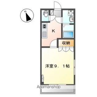 グランベル B【1階】の間取り