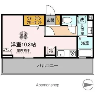 FORTUNEXⅠ (フォーチュンイレブン)【3階】の間取り