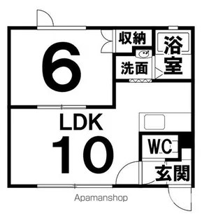 シャルムゆう【1階】の間取り