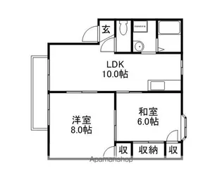 グランドゥールクロズミD【217号室】の間取り