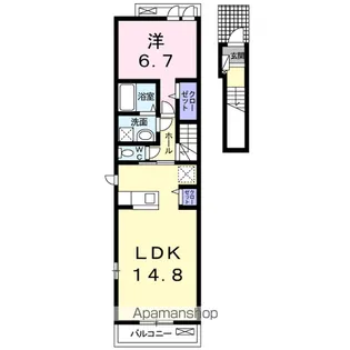 イルミナーレA【2階】の間取り