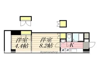 ロイヤル天神南【7階】の間取り