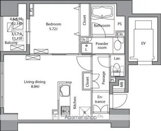 レジディア神田岩本町【14階】の間取り