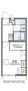 レオパレス飯塚2【103号室】の間取り