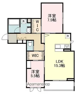 ベレオ北仙台駅【3階】の間取り