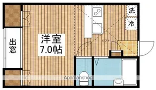 プレジール紫竹山【202号室】の間取り