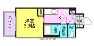 シロハイヌ尼崎中央【1402号室】の間取り