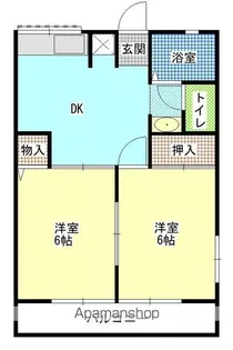 ファミール中村【101号室】の間取り