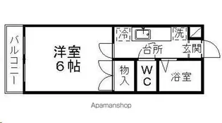 ベルトピア仙台16B棟【306号室】の間取り