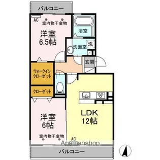 GRAND WINS【2階】の間取り