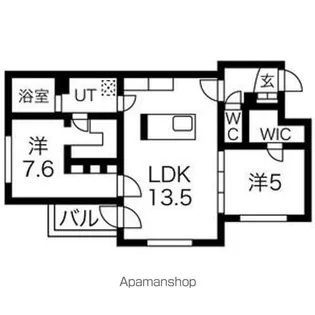 カレラ新さっぽろ【3階】の間取り