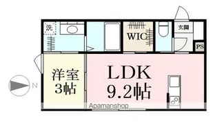 レズモ【106号室】の間取り