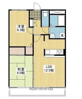 フォブール千都【1階】の間取り