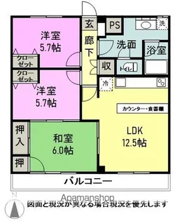 CLIE HIRATA【6階】の間取り