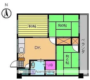 第90杉フラット【501号室】の間取り