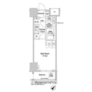 コンフォリア浅草橋【12階】の間取り