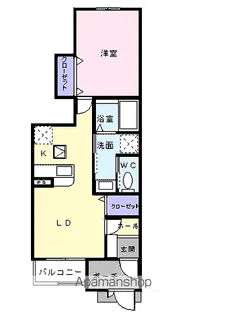 クラージュ A【1階】の間取り