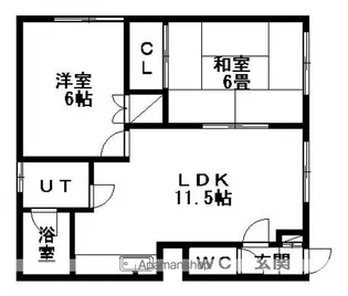 ヴィラウエスト【2階】の間取り