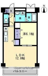 フィール上之町【603号室】の間取り