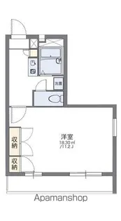 レオパレスパストラル【2階】の間取り