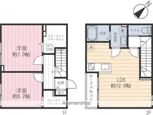 ヒルサイドスクエアII棟【1階】の間取り