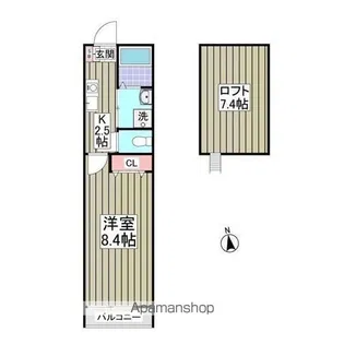 パルトネール千歳船橋【2階】の間取り