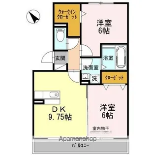 ルミエール新道【2階】の間取り