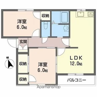 パストラル田寺東 A【1階】の間取り