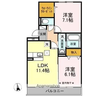 コンフォートM【1階】の間取り