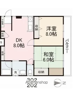 ケントマンション【3階】の間取り