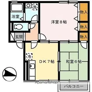 ロイヤルコーポM【1階】の間取り