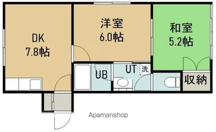 シーサイド七重浜B棟【203号室】の間取り