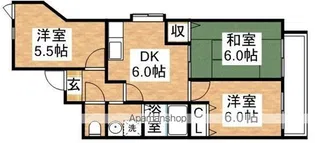 ジュネス堤【2階】の間取り